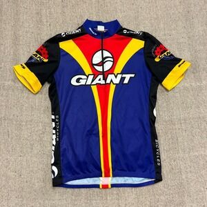Vintage‎ Giant Cycling Jersey Mens Medium Black 1990s 1/4 Zip USA